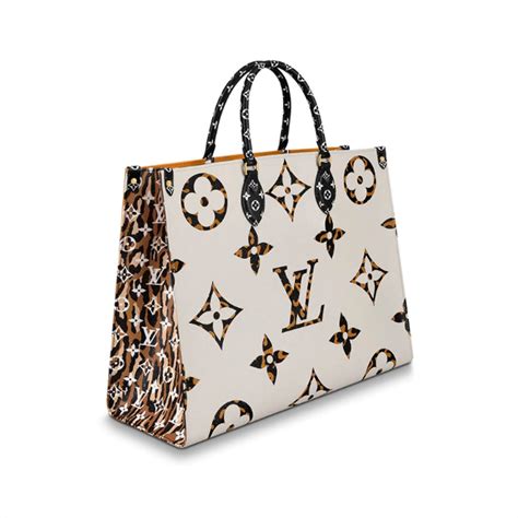 louis vuitton jungle on the go bag|Louis Vuitton large monogram tote.